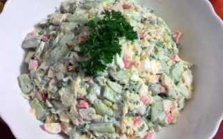 Салат с крабовыми палочками и огурцами. 7 рецептов как приготовить вкусно и быстро