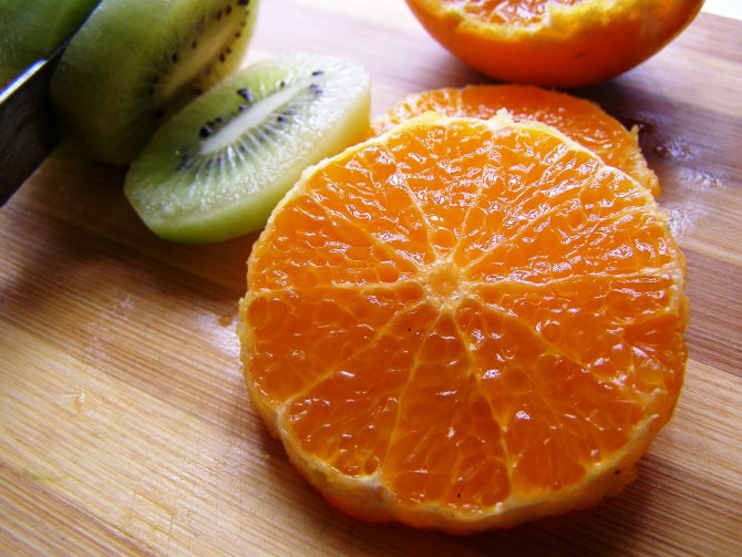 Апельсин и киви