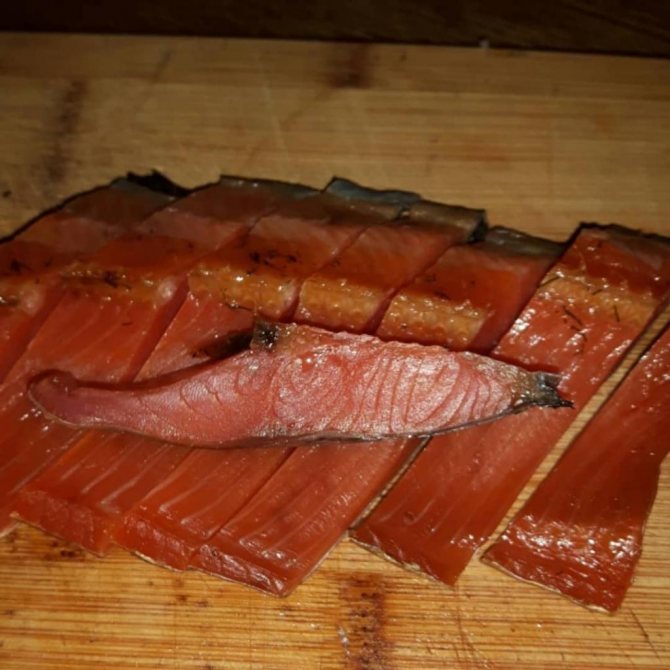 балык из красной рыбы