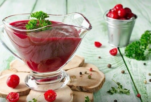 брусничный соус к мясу