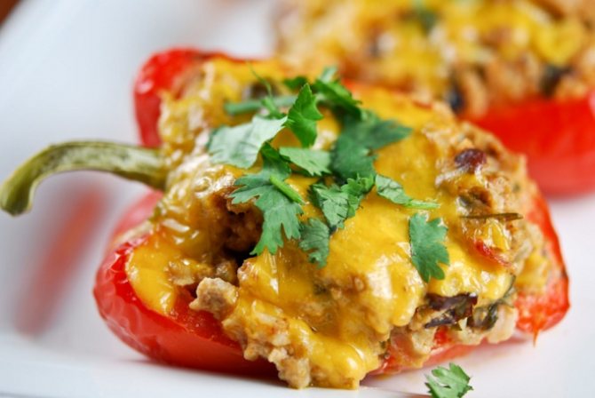 Фаршированный перец в духовке