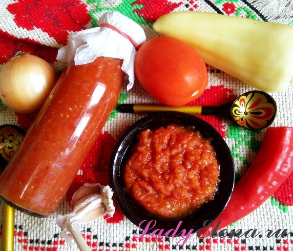 Фото рецепт домашней аджики на зиму