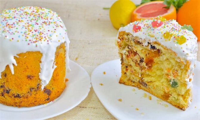 глазурь для куличей пасхальных