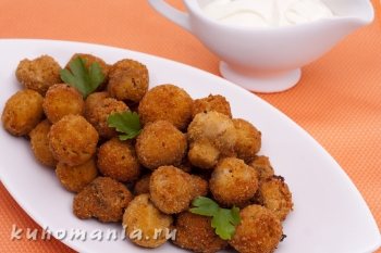 грибы в кляре