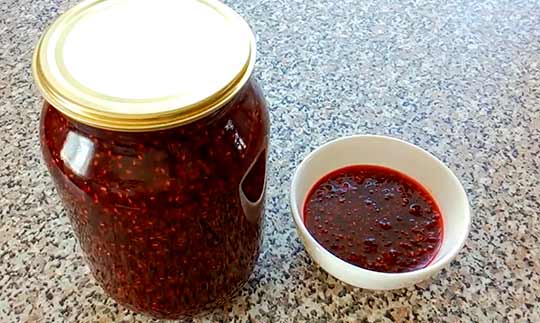 густое варенье из малины