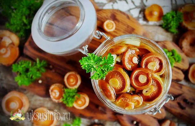 Хрустящие маринованные рыжики