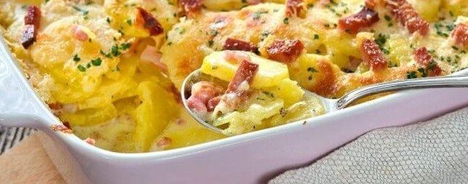 Картофельная запеканка с сосисками - пошаговые рецепты с фото