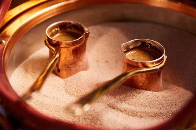 кофе в песке