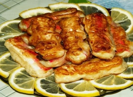 Крабовые палочки в пивном кляре