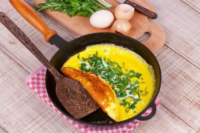 лучший омлет с мукой