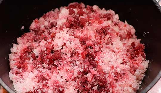 малина пустит сок