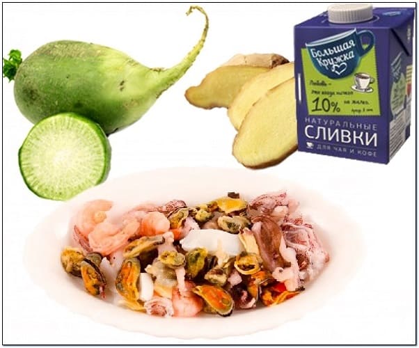 необычное приготовление морского коктейля