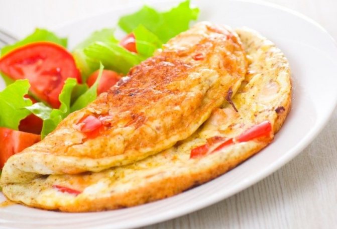 омлет с мукой рецепт