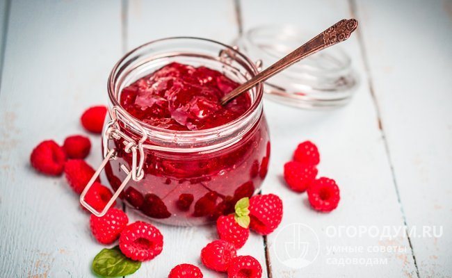 Рецепт малинового варенья без варки