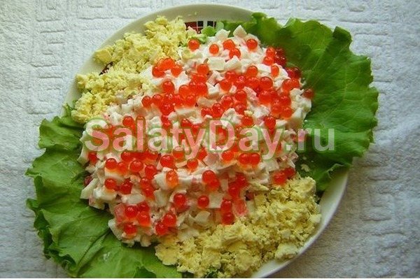 Салат «Царский» с красной рыбой