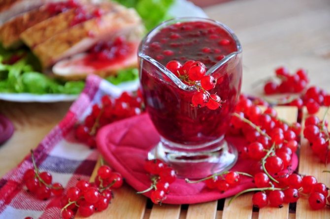 Соус из красной смородины