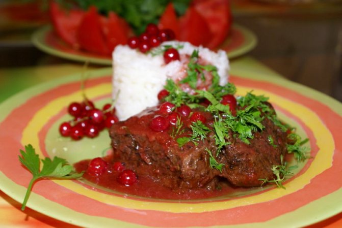 Соус из красной смородины