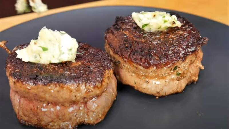 стейки с маслом