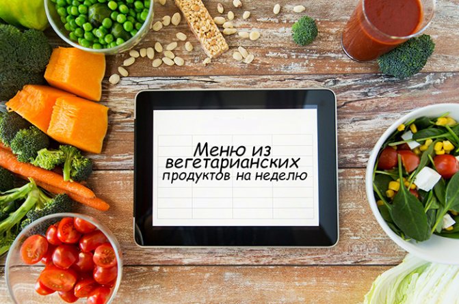 Веганское меню на неделю с рецептами. Список продуктов