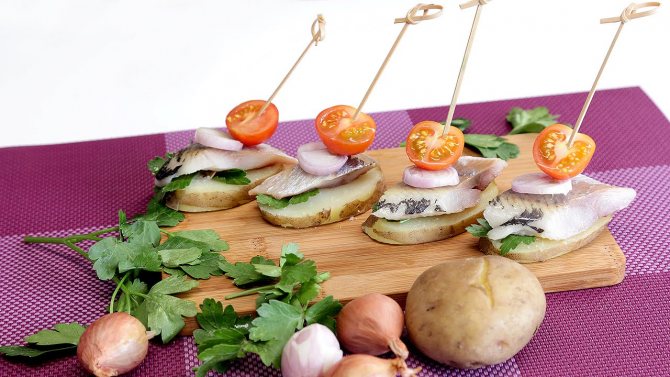 закуска из картофеля