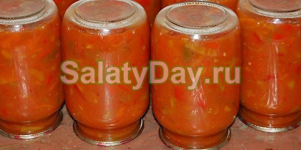 Закуска тещин язык с тремя видами зелени