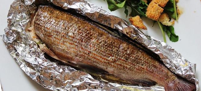 запеченный хариус